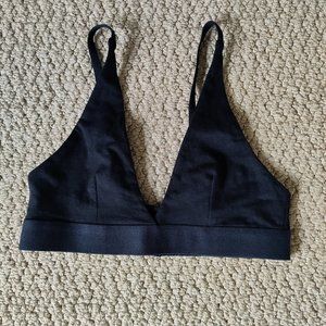 Pact Black Triangle Bralette